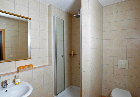 Blick in ein Badezimmer