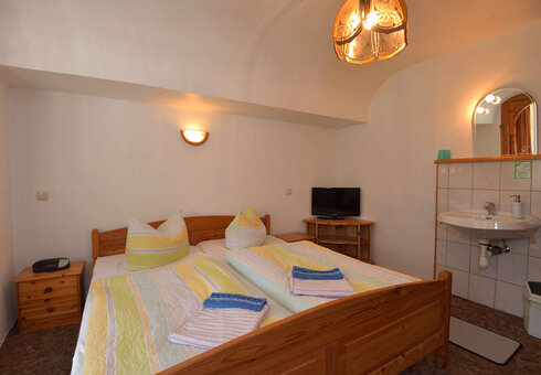Blick in ein Gästezimmer