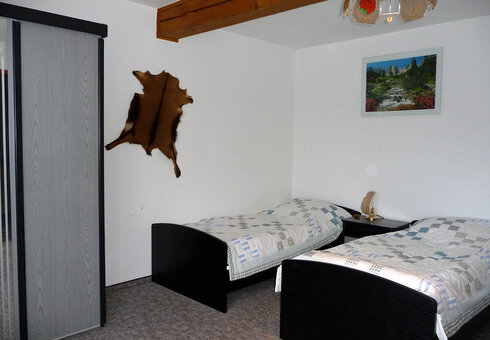 Blick in ein Gästezimmer