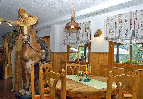 Blick in das Steakhaus