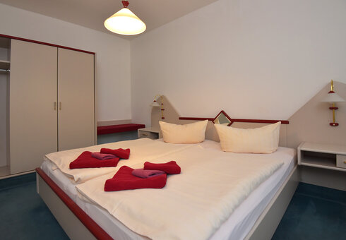 Blick in ein Doppelzimmer