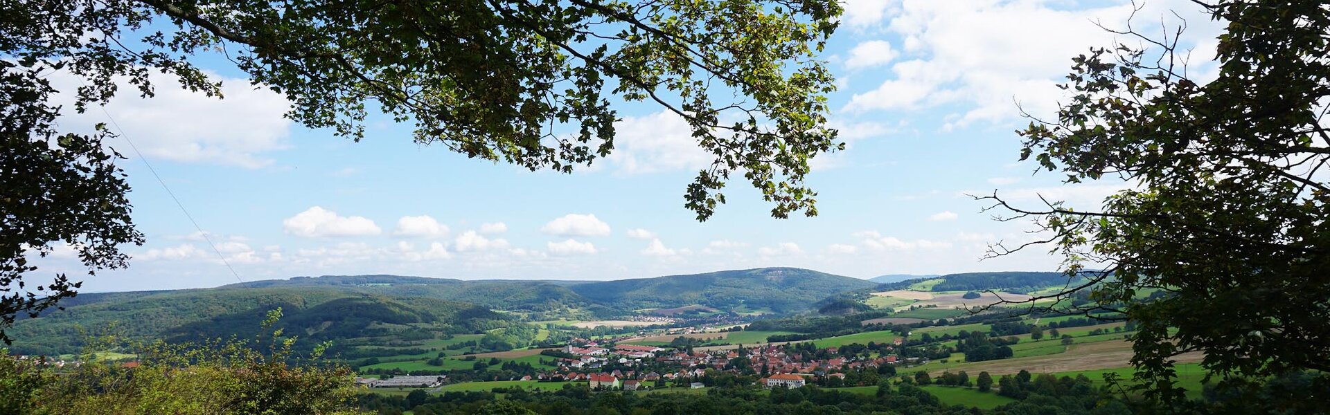 Blick auf Empfertshausen in der Rhön
