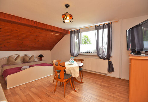Blick in ein Gästezimmer
