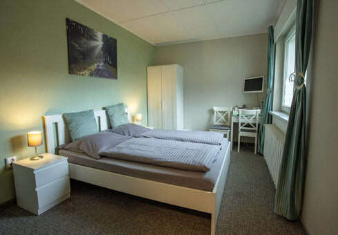 Blick in ein Gästezimmer