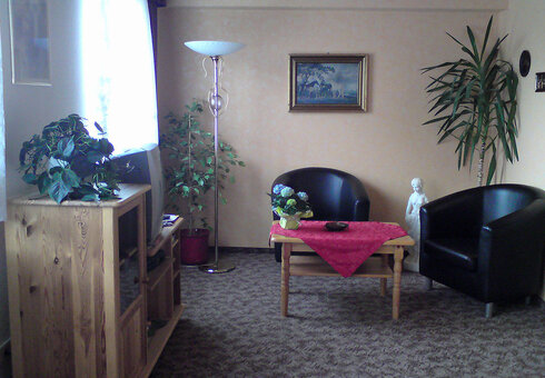 Blick in ein Gästezimmer