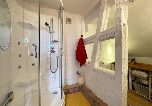 Blick in das Badezimmer