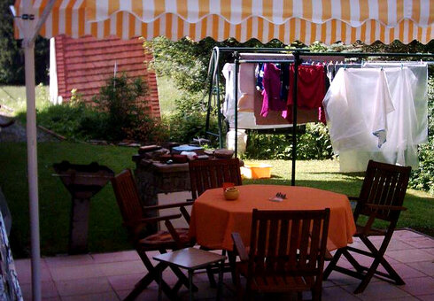 Terrasse im Garten