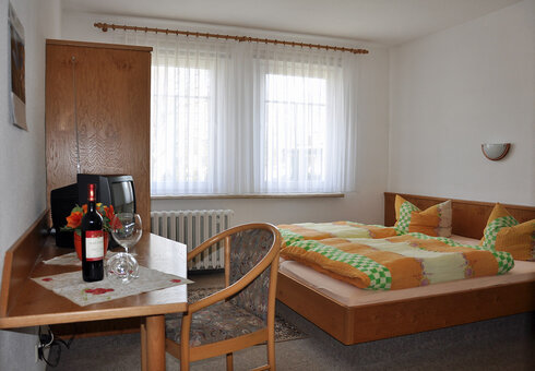 Blick in ein Gästezimmer