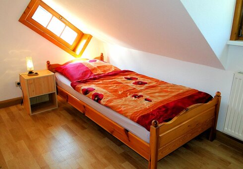 Blick in ein Gästezimmer