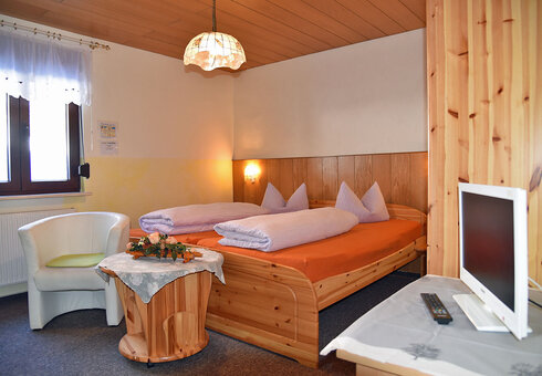 Blick in ein Gästezimmer