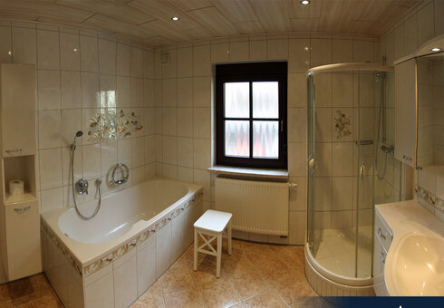 Blick in ein Badezimmer