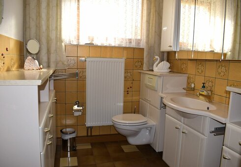 Blick in das Badezimmer
