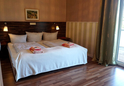 Blick in ein Gästezimmer