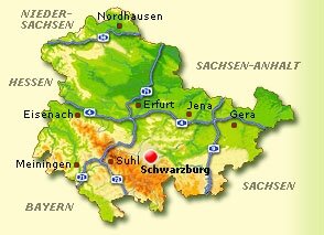 Lagekarte Schwarzburg