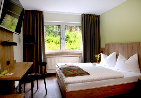 Blick in ein Gästezimmer