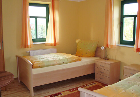 Blick in ein Gästezimmer