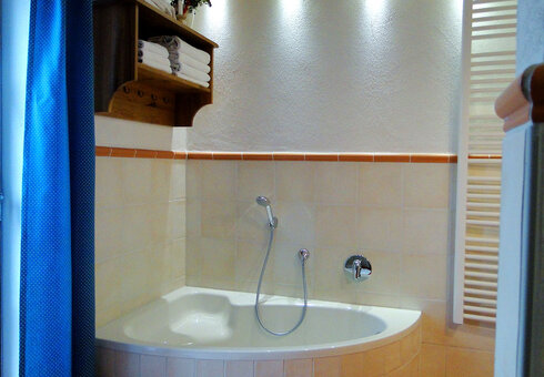 Blick in das Badezimmer