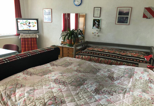 Blick in den Schlaf-/Wohnraum