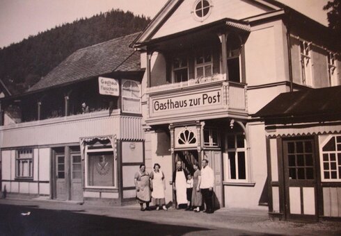 Historisches Foto von der Pension