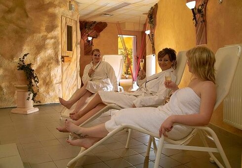 Im hoteleigenen Wellnessbereich