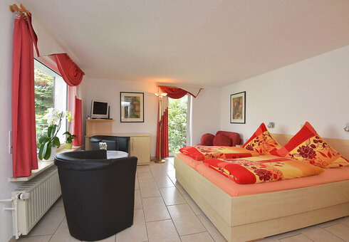 Blick in ein Gästezimmer