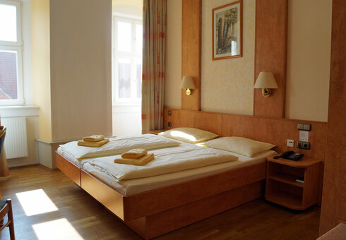 Blick in ein Gästezimmer