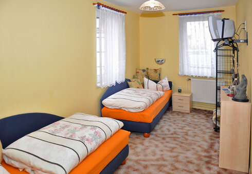 Blick in ein Gästezimmer