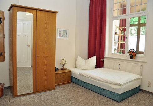 Blick in ein Gästezimmer