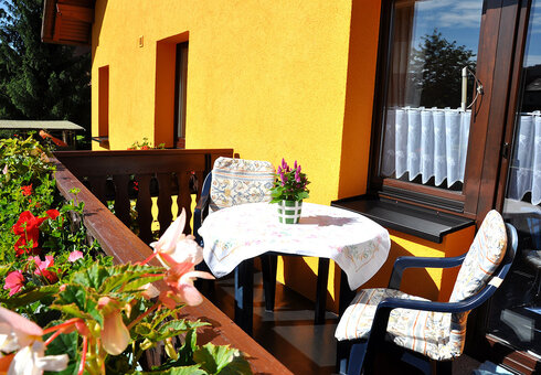 Balkon am Gästezimmer