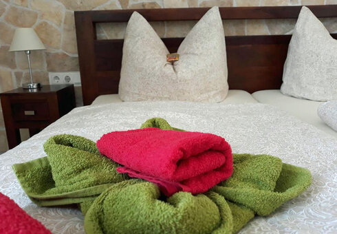 Blick in ein Gästezimmer