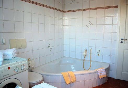 Blick in das Badezimmer