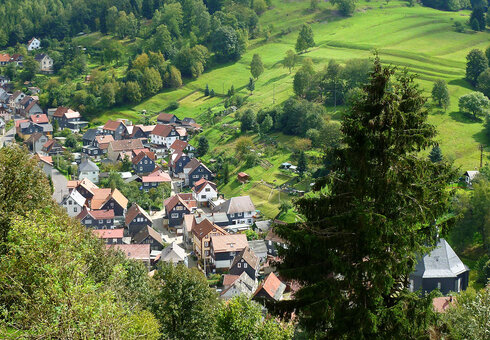 Blick auf Gießübel