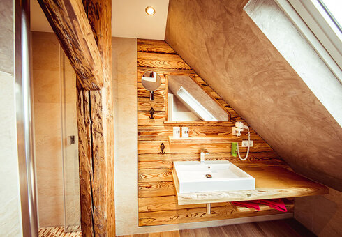 Blick in ein Gästezimmer