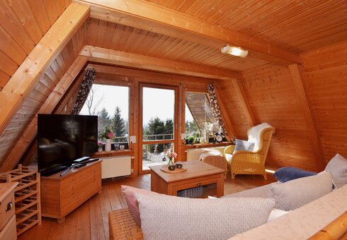 Blick in das Wohnzimmer