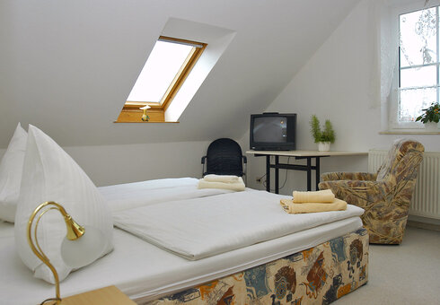 Blick in ein Gästezimmer