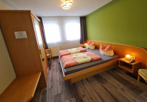 Blick in ein Gästezimmer