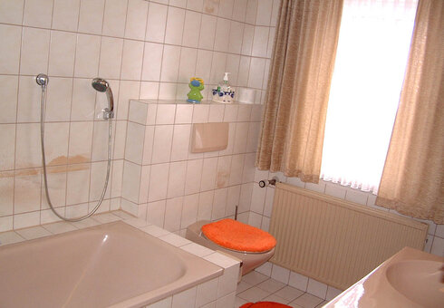 Einblick in ein Badezimmer