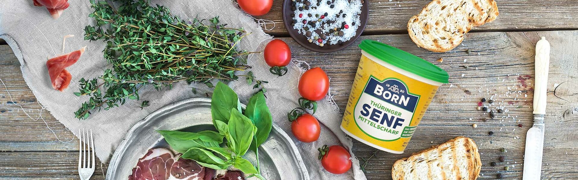 Born Senf auf Thüringen
