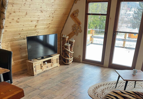 Blick in die Finnhütte