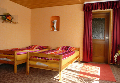 Blick in ein Gästezimmer