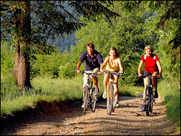 Radfahren bei Oberschönau