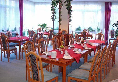 Blick in den Frühstücksraum