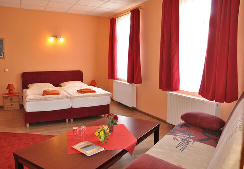 Blick in ein Gästezimmer