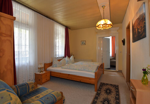 Blick in ein Gästezimmer