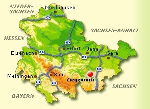 Lagekarte Ziegenrück