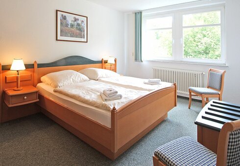 Blick in ein Gästezimmer