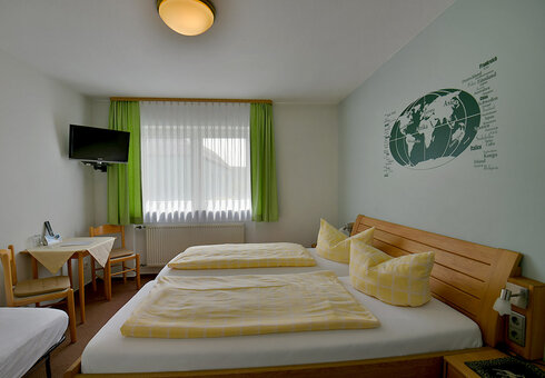 Blick in ein Gästezimmer