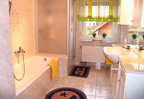 Blick in das Badezimmer