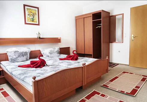 Blick in ein Gästezimmer