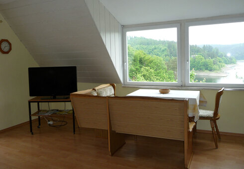 Blick in das Wohnzimmer